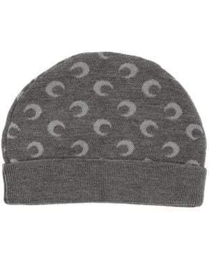 Marine Serre Cap With Logo - Gray