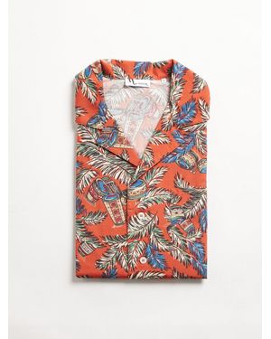 Doppiaa Aambala Tropical Pattern Shirt - White