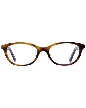 Dior Eyeglasses Oval Full Rim, Shiny Honey Havana Frame And Clear Demo Lenses Lens Spiritor2J2600 - Brown
