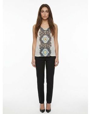 Dolce & Gabbana Dolce & Gabbana Silk With Ornamental Print Blouse - White