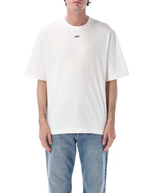 Off-White c/o Virgil Abloh Chain Araldic Arrow Cotton T-Shirt Tshirt - White