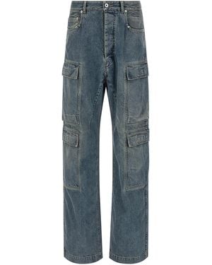 Rick Owens 'Double Cargo' Jeans - Blue