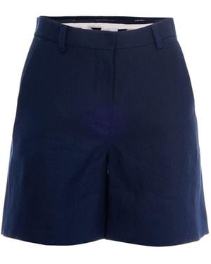 Max Mara Linen Shorts - Blue