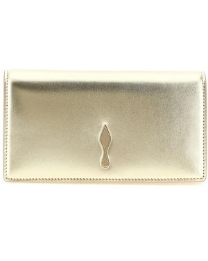Christian Louboutin Lambskin Clutch Bag - Grey