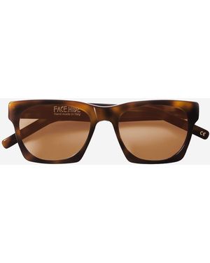 FACE HIDE Logo Sunglasses Acetate - Brown