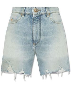 Balmain Denim Shorts - Blue