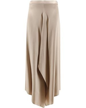 Alysi Skirts Acetato Viscosa - Natural