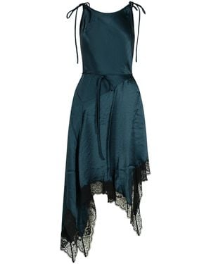 Acne Studios Petrol Acetate Dress - Blue