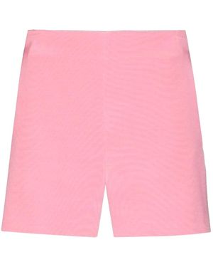 Valentino High-Rise Tailored Shorts - Pink