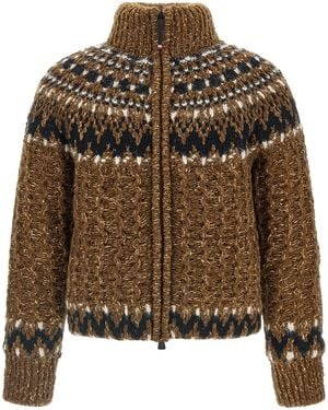 Moncler 'Indren' Down Jacket - Brown