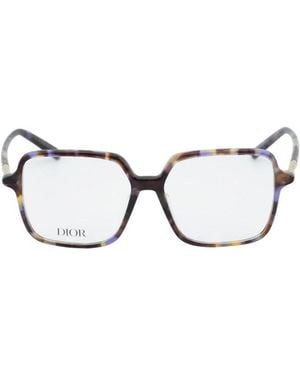 Dior Eyeglasses Square Full Rim, Havana Frame And Clear Demo Lens Minicdos2I2400 - Brown