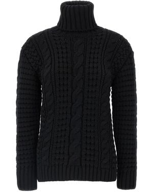 Moncler Virgin Wool Jumper - Black