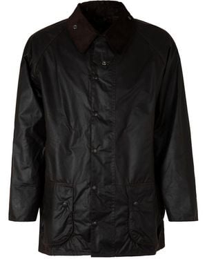 Barbour Beaufort Waxed Cotton Jacket - Black
