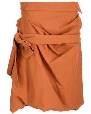 Dries Van Noten Smith Midi Skirt - Orange