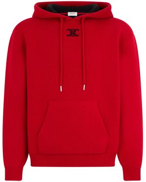 Celine Jumper Bright Cashmere-Wool Blend Jumpers - Red