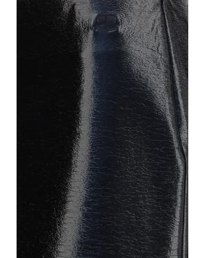 Courreges Skirt Vinyl Midi Cotton - Black