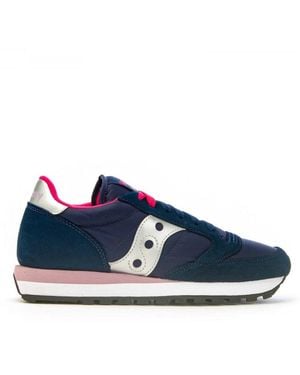 Saucony Jazz Original Nylon Calf Leather Shoe - Blue