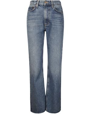 Agolde Leena Mid Rise Baby Flare Jean - Blue