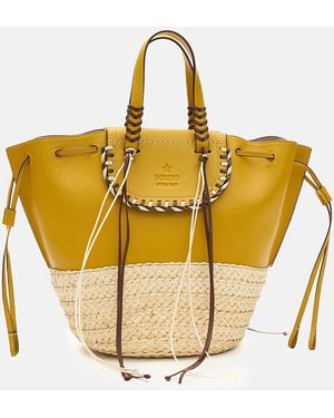 CUBA LAB Bolero Leather Tote Bag - Metallic