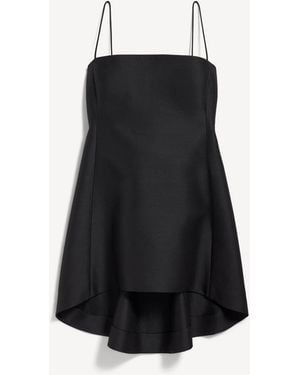 Balenciaga Babydoll Strap Dress - Black