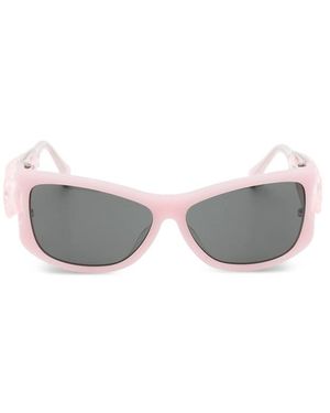 YVMIN Hair-Clip Rectangle-Frame Sunglasses - Grey