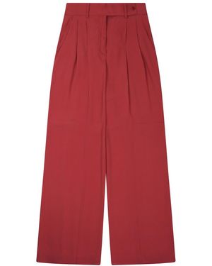 Alberta Ferretti Wide Leg Tailored Pants Acetate Pants