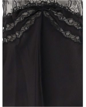 Saint Laurent Fluid Viscose Blend Top Polyamide Tops - Black