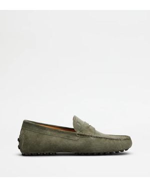 Tod's Tod's Suede Loafer — Sage - Green
