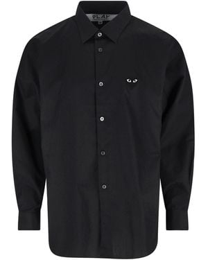 COMME DES GARÇONS PLAY Logo Shirt - Blue