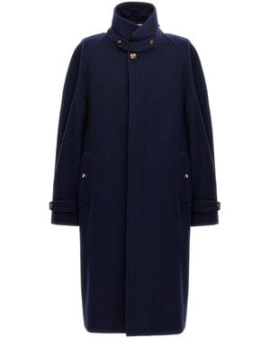 Brunello Cucinelli Cashmere Overcoat - Blue