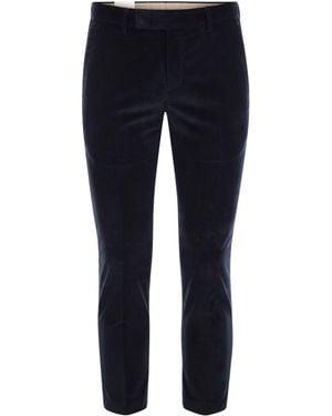 PT Torino Velvet Milleraies Trousers - Blue