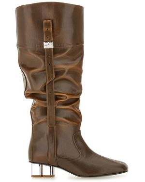 Ganni Slouchy Boot Butterfly Oleatex (Bio Pu - Brown