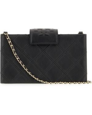 Tory Burch Leather Wallet - Black