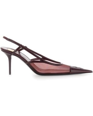 Saint Laurent Court Shoes Renee Leather - Pink