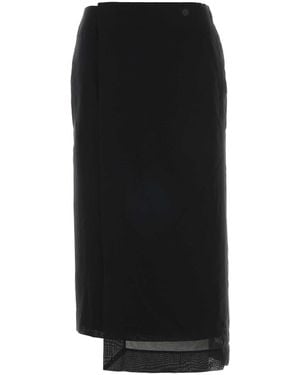 Carven Cotton Skirt - Black