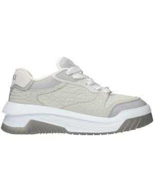 Versace Leather Low Top Sneakers - White