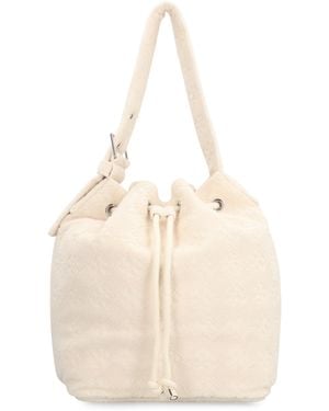 Tory Burch Towelling Bucket Bag Cotton - Natural