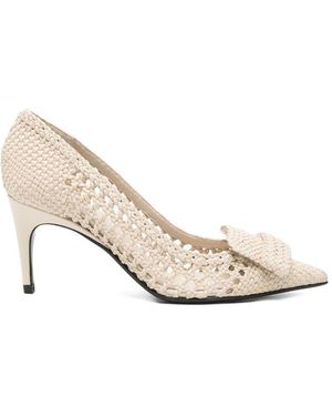 Sergio Rossi Leather Court Shoes - White