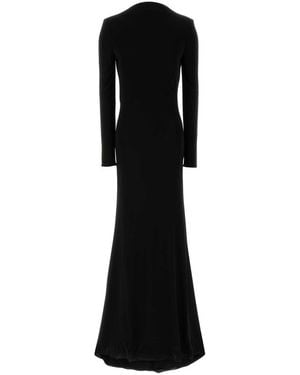 Tom Ford Crepe Long Dress - Black