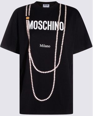 Moschino T-Shirts And Polos _100 Co - Black