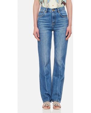 Tory Burch Slim Fit Jeans - Blue