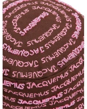 Jacquemus Le Bob Bordado Logo Bucket Hat Accessories Beanies - Red