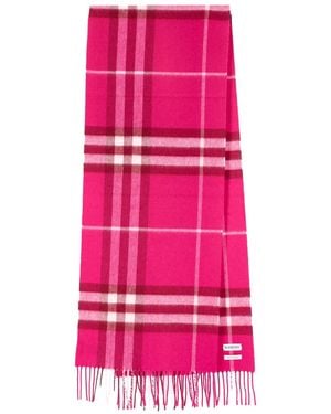 Burberry Check Scarf - Pink