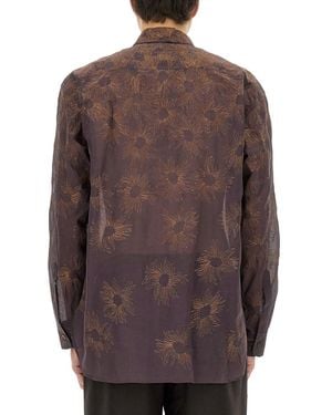 Dries Van Noten Printed Shirt Cotton - Brown
