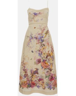 Zimmermann Allia Floral-Print Linen Maxi Dresses for Women - Up to 54% off  | Lyst UK