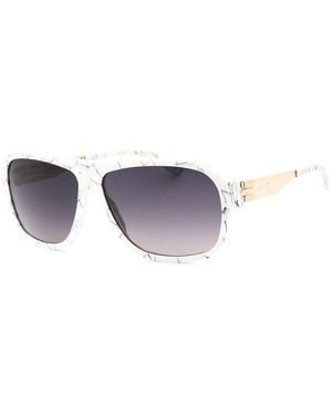 Ic! Berlin Sunglasses Aviator Full Rim, Marble Rough Frame And Gradient Lens Powerlawa05578310 - Multicolour