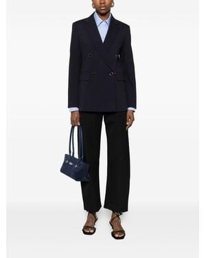 Max Mara Riviera Double-Breasted Blazer - Blue
