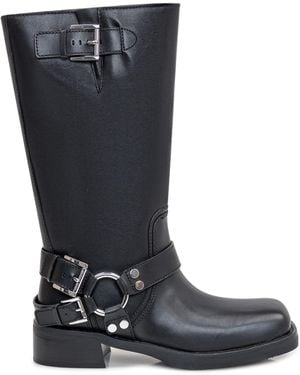 Michael Kors Crosby Moto Boot - Black