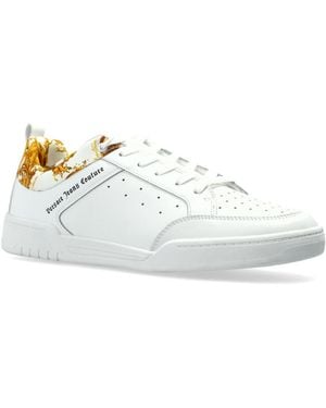 Versace Barocco Print Low-Top Sneakers - White
