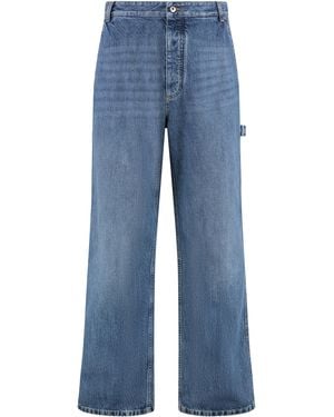 Bottega Veneta Jeans Multi-Pocket Cotton Regular & Straight-Leg - Blue